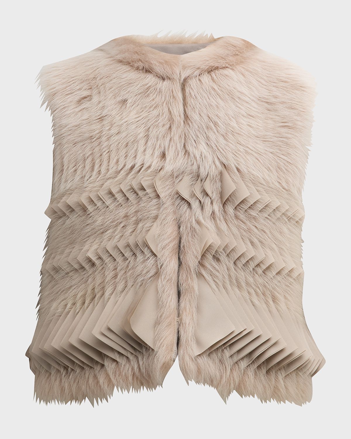 Giorgio Armani Shearling Silk Vest | Thumbnail 7 Giorgio Armani Shearling Silk Vest | Thumbnail 7
