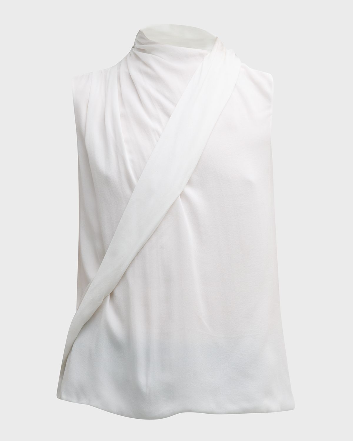 Giorgio Armani Silk Cross-Front Blouse | Thumbnail 7 Giorgio Armani Silk Cross-Front Blouse | Thumbnail 7