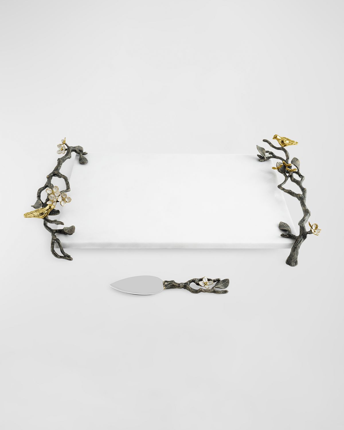 Michael Aram Lovebirds Cheeseboard With Knife