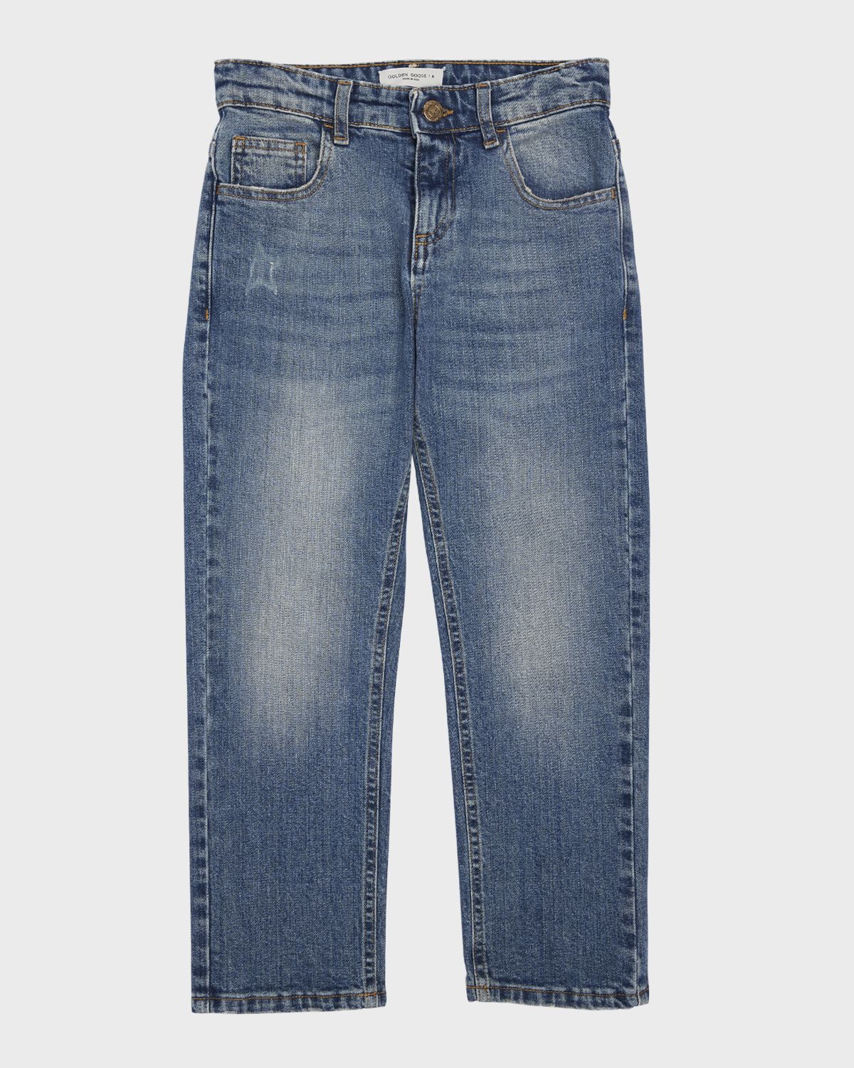 Golden Goose Boy 's Journey Medium Stone Wash Stretch Jeans, Size 4-