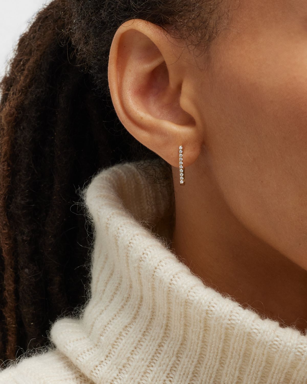 Roberto Coin 18K Yellow Gold Diamond Square Earrings, 15mm