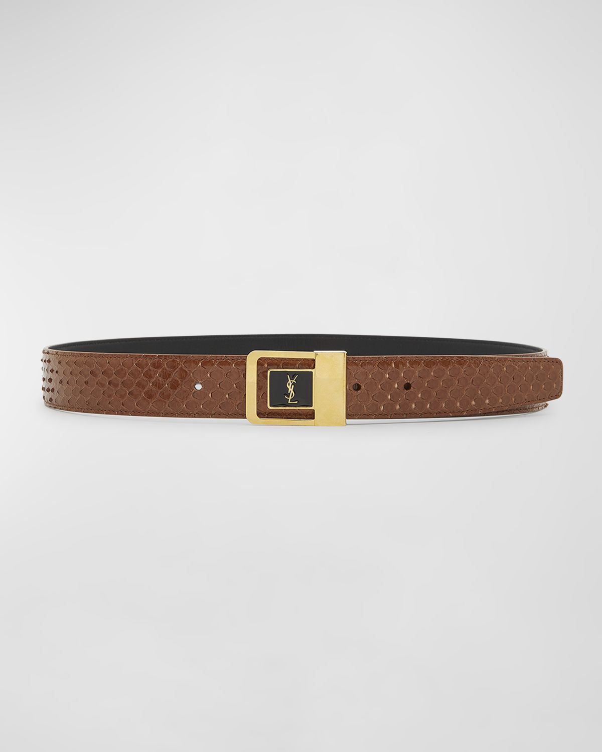 Saint Laurent YSL Python Leather Belt | Thumbnail 3