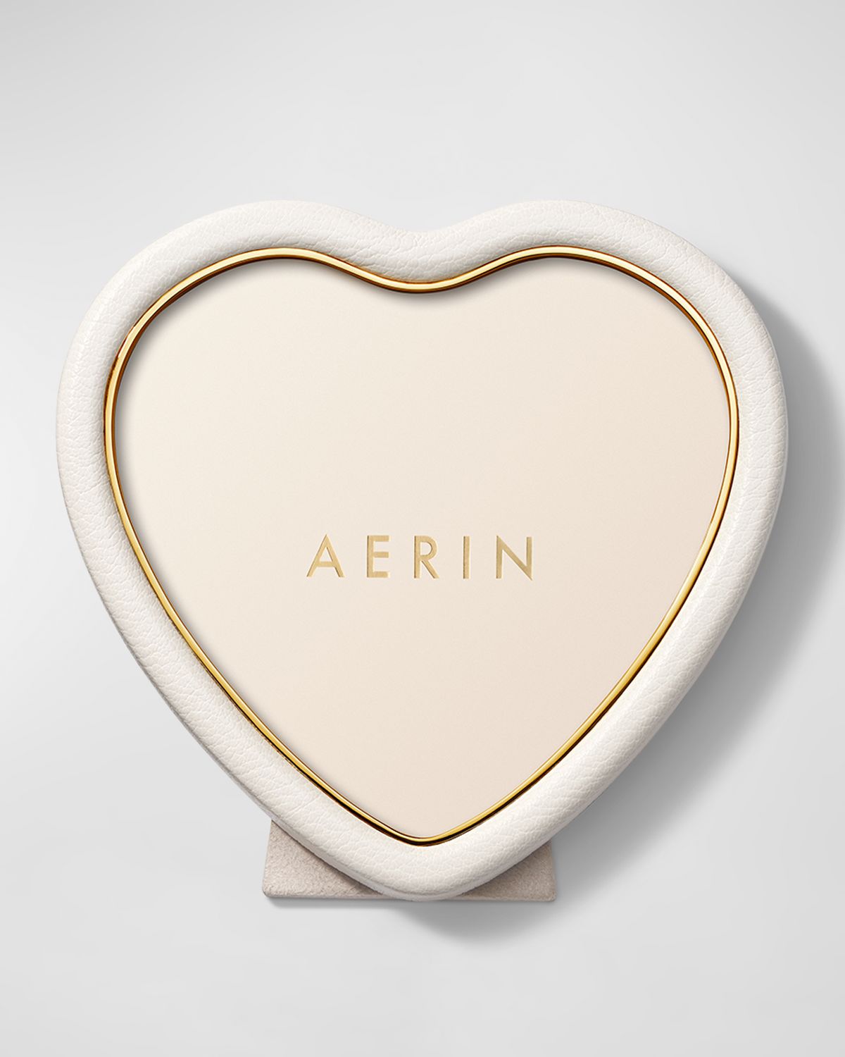 AERIN Piero Heart Faux Shagreen Photo Frame, 6"