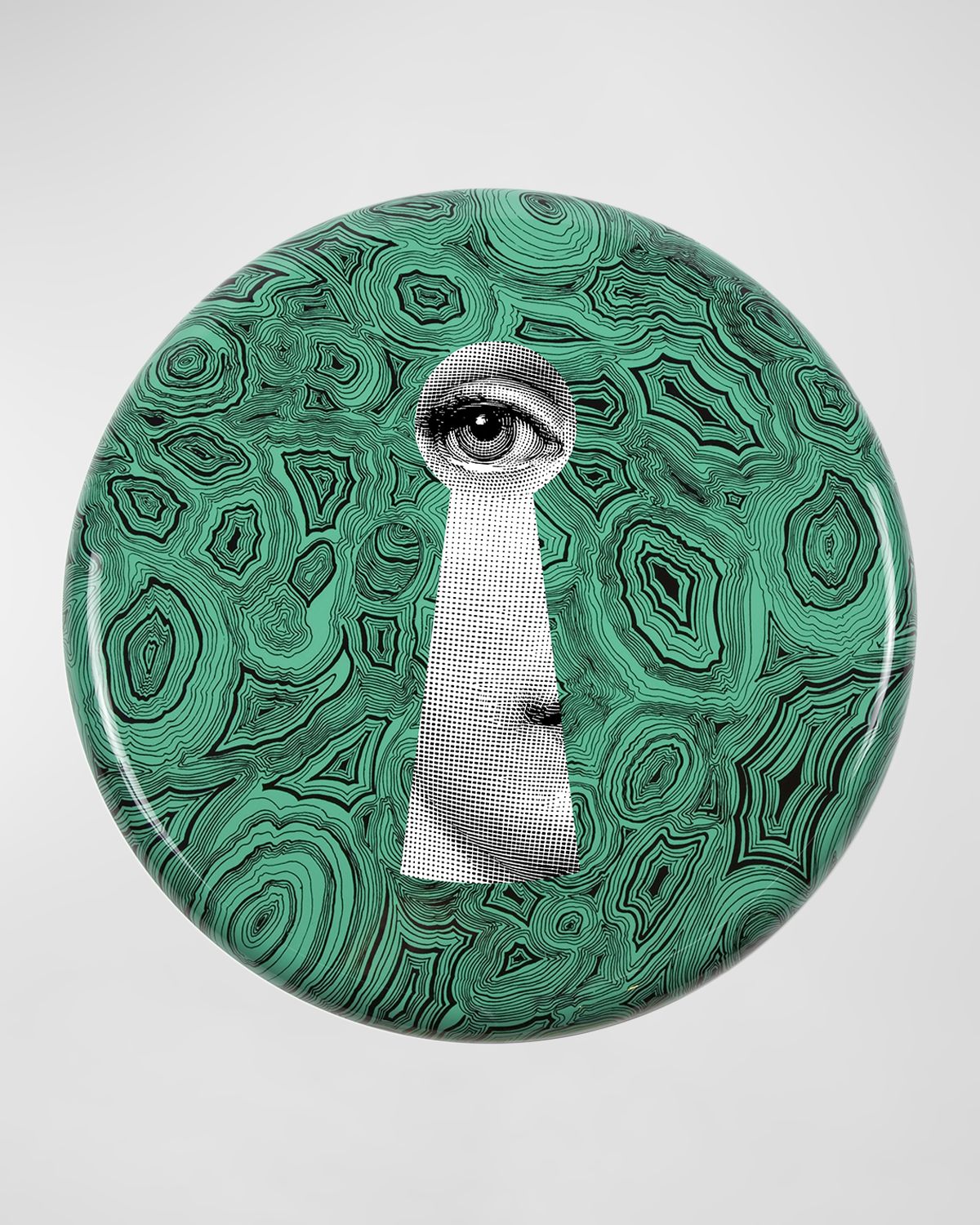 Fornasetti Serratura Malachite Stool