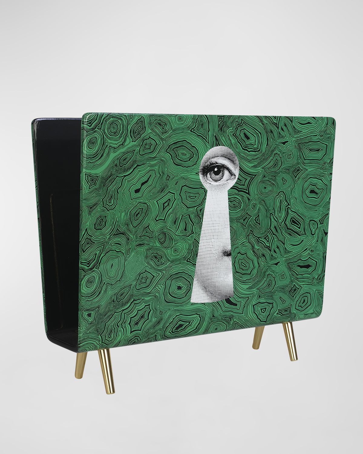 Fornasetti Serratura Malachite Magazine Rack