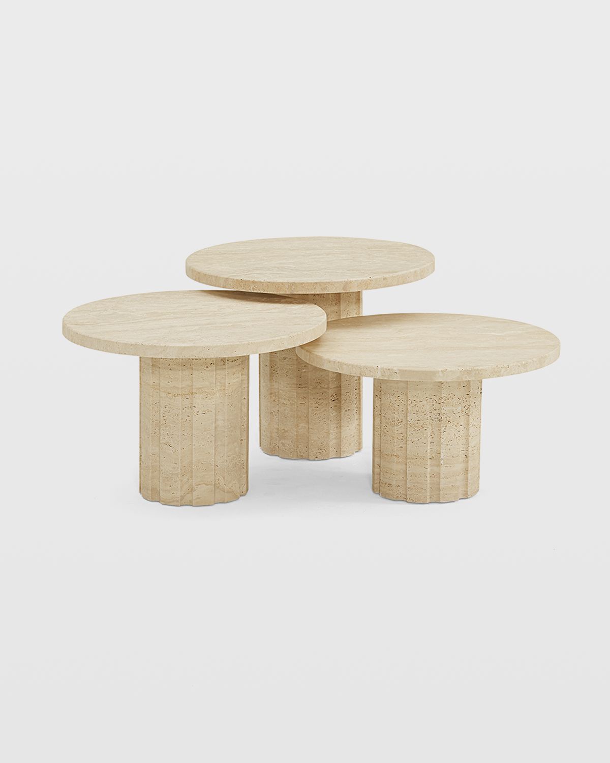Interlude Home Amerigo Nesting Cocktail Tables, Set of 3