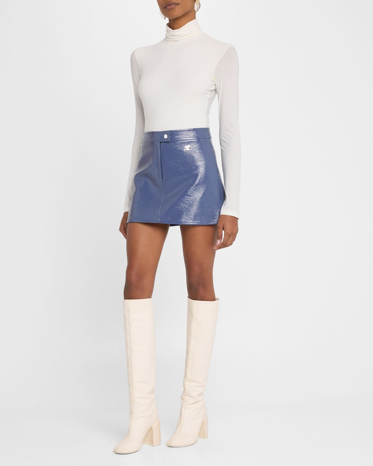 Courreges Vinyle Reedition Mini Skirt