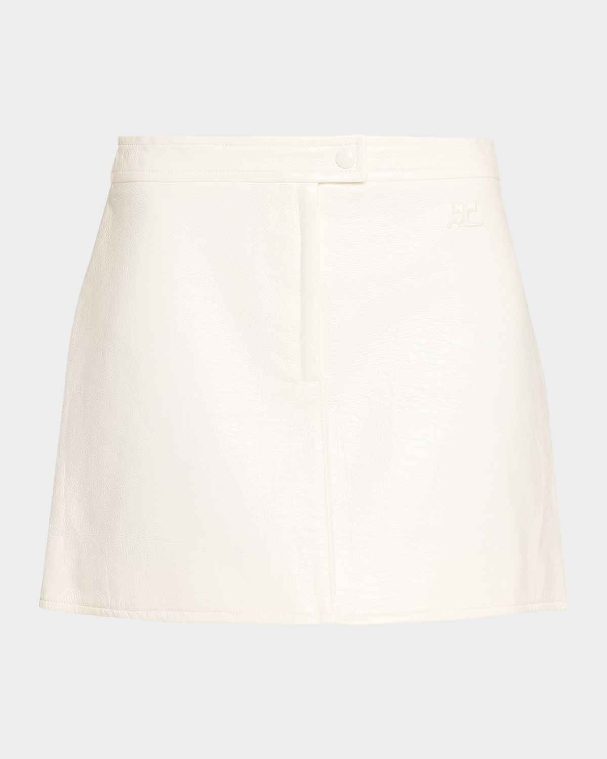 Courreges Reedition Vinyl Mini Skirt