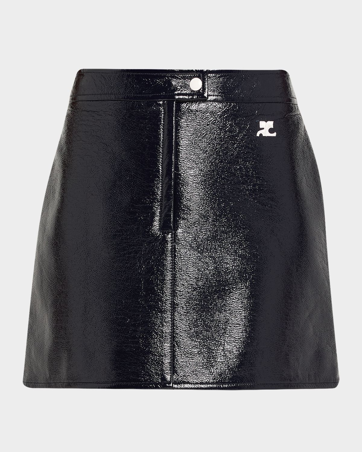 Courreges Reedition Vinyl Mini Skirt