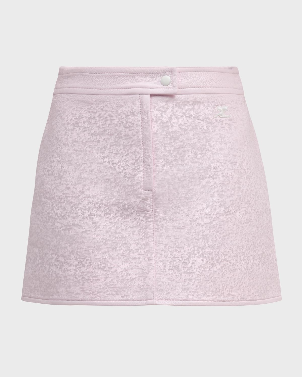 Courreges Reedition Vinyl Mini Skirt
