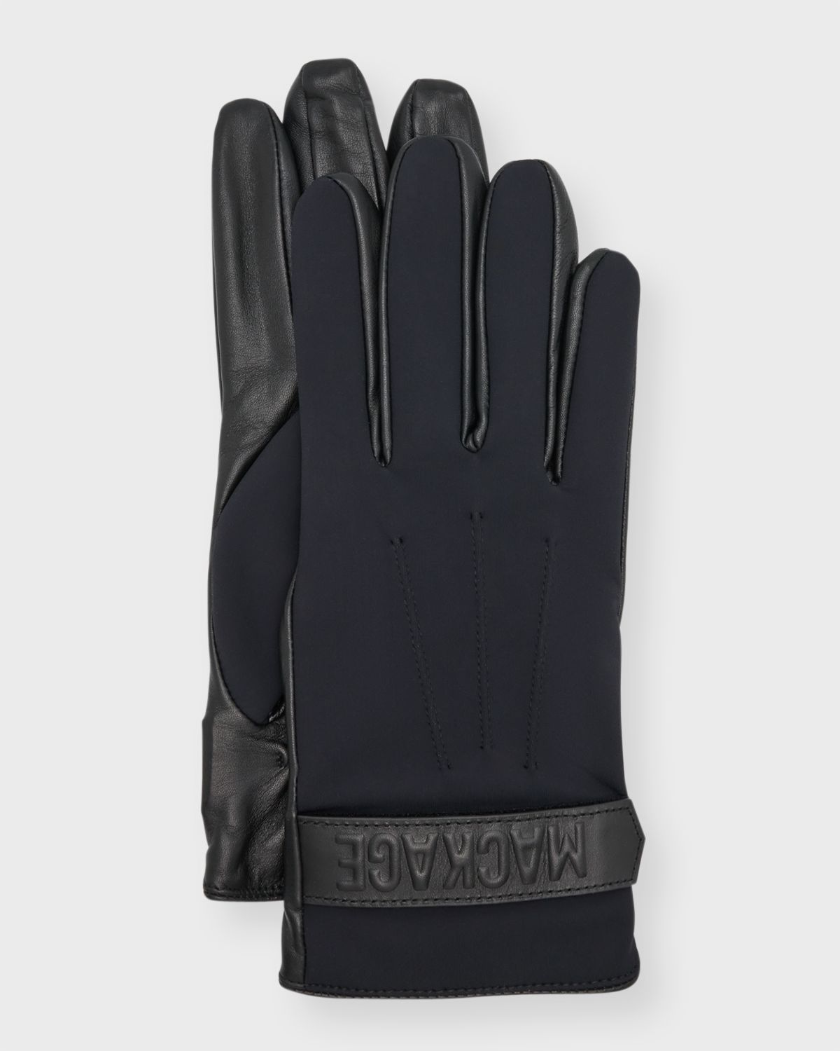 Mackage Men 's Leather and Fleece Driving Gloves