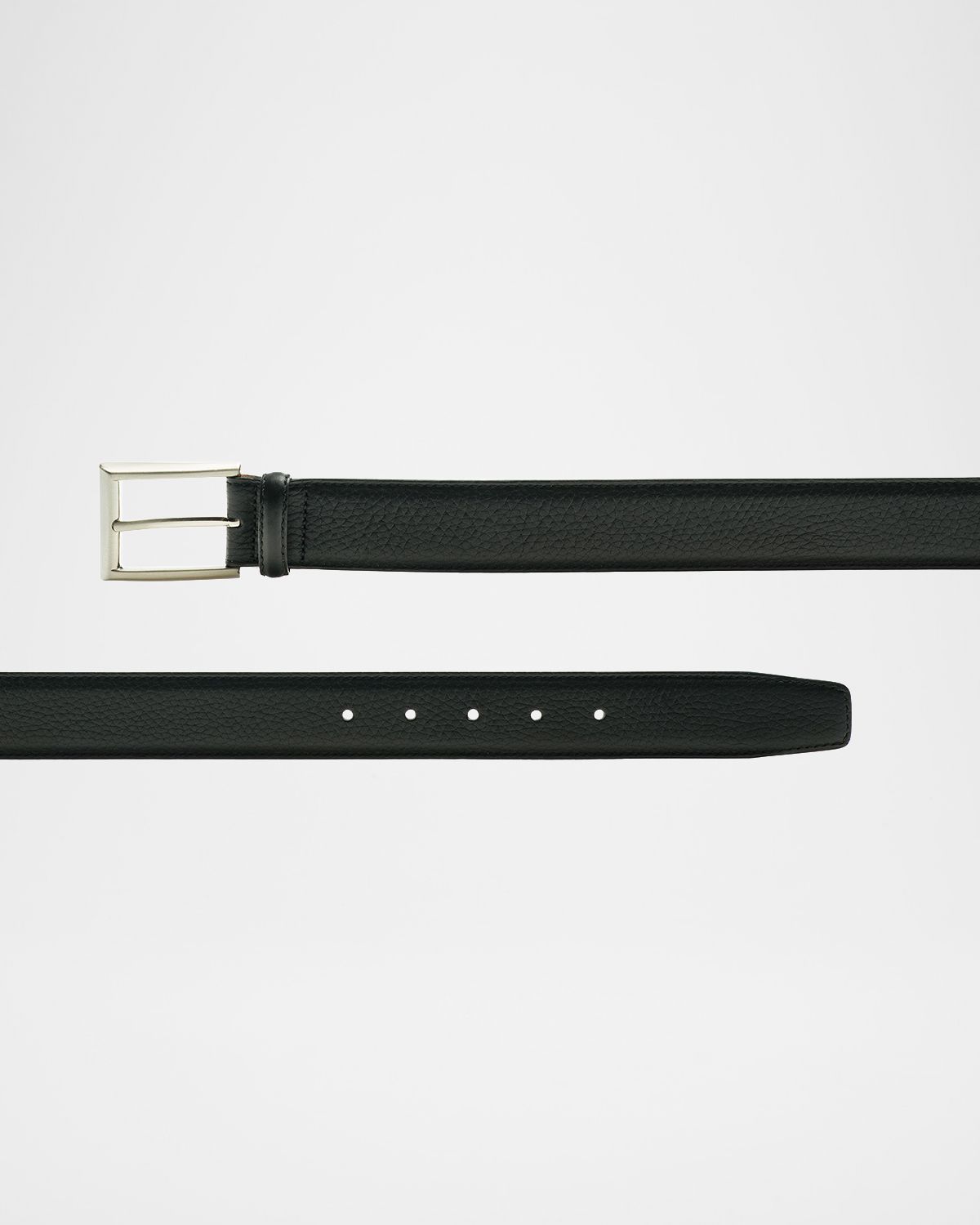 Magnanni Men 's Rocas Pebbled Leather Belt