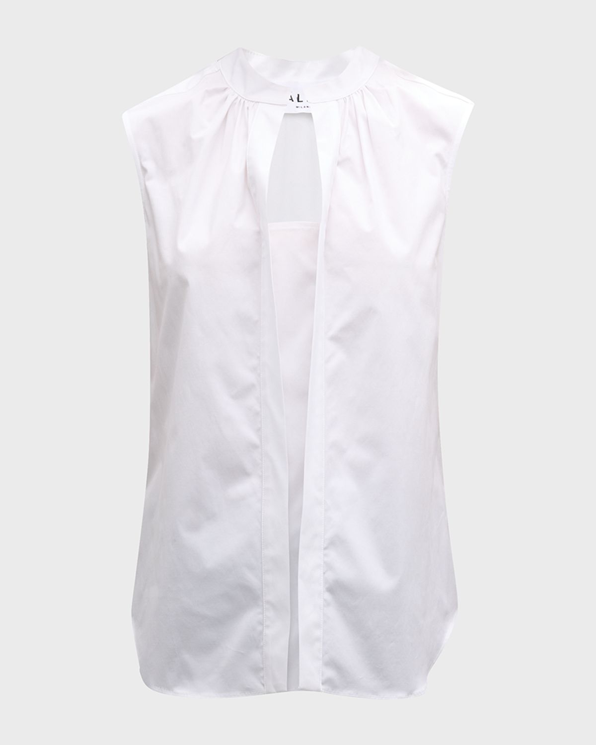 CALLAS Milano Olympia Sleeveless Split-Neck Blouse