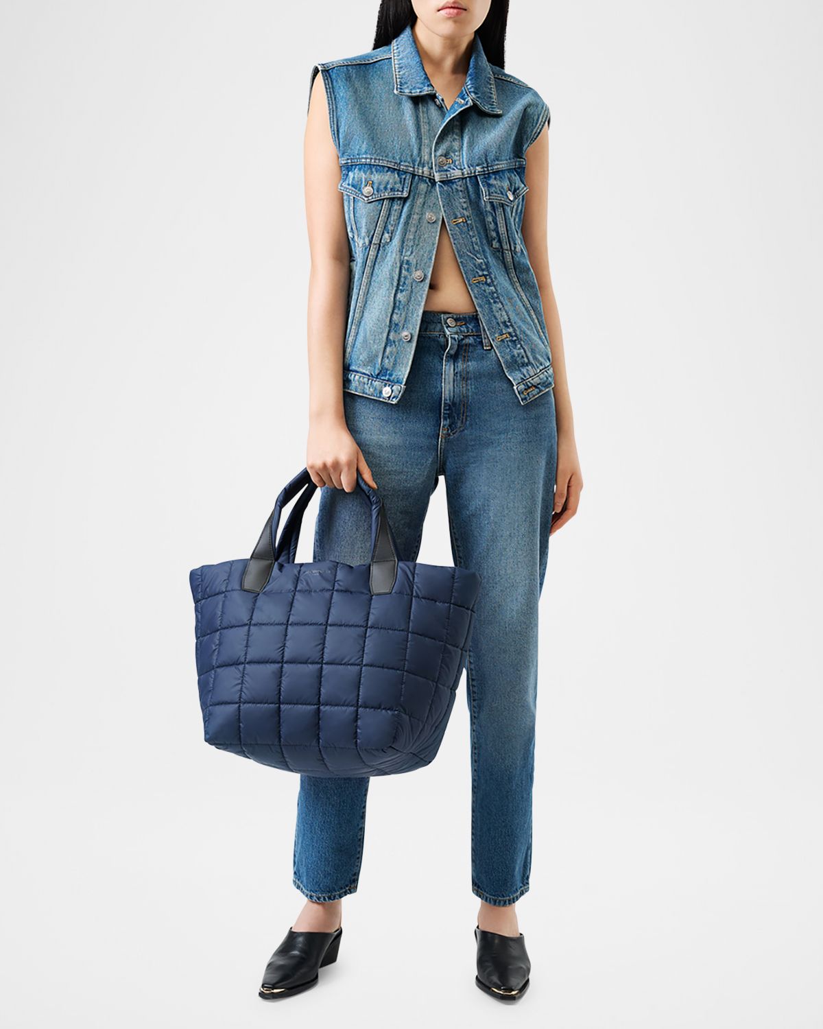 VeeCollective Porter Medium Quilted Tote Bag