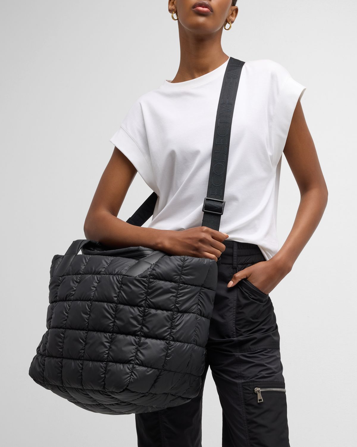 VeeCollective Porter Medium Quilted Tote Bag