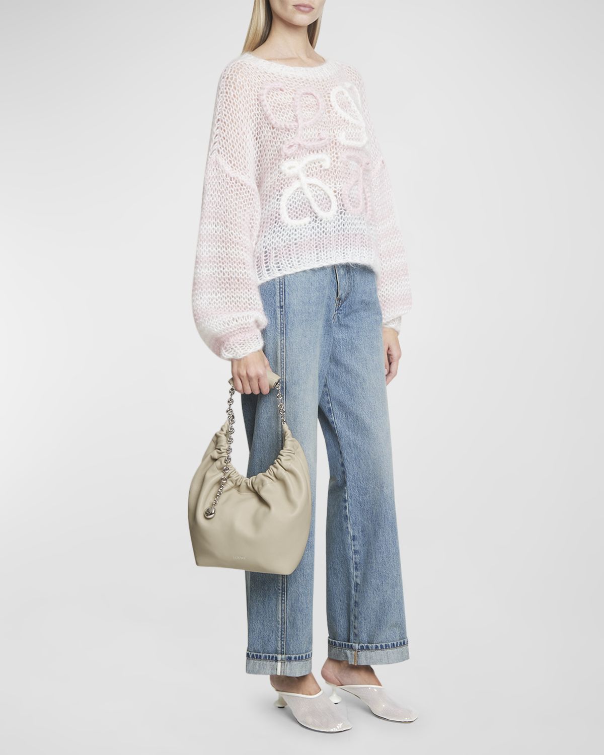 Loewe Squeeze Small Shoulder Bag in Napa Leather | Thumbnail 8
