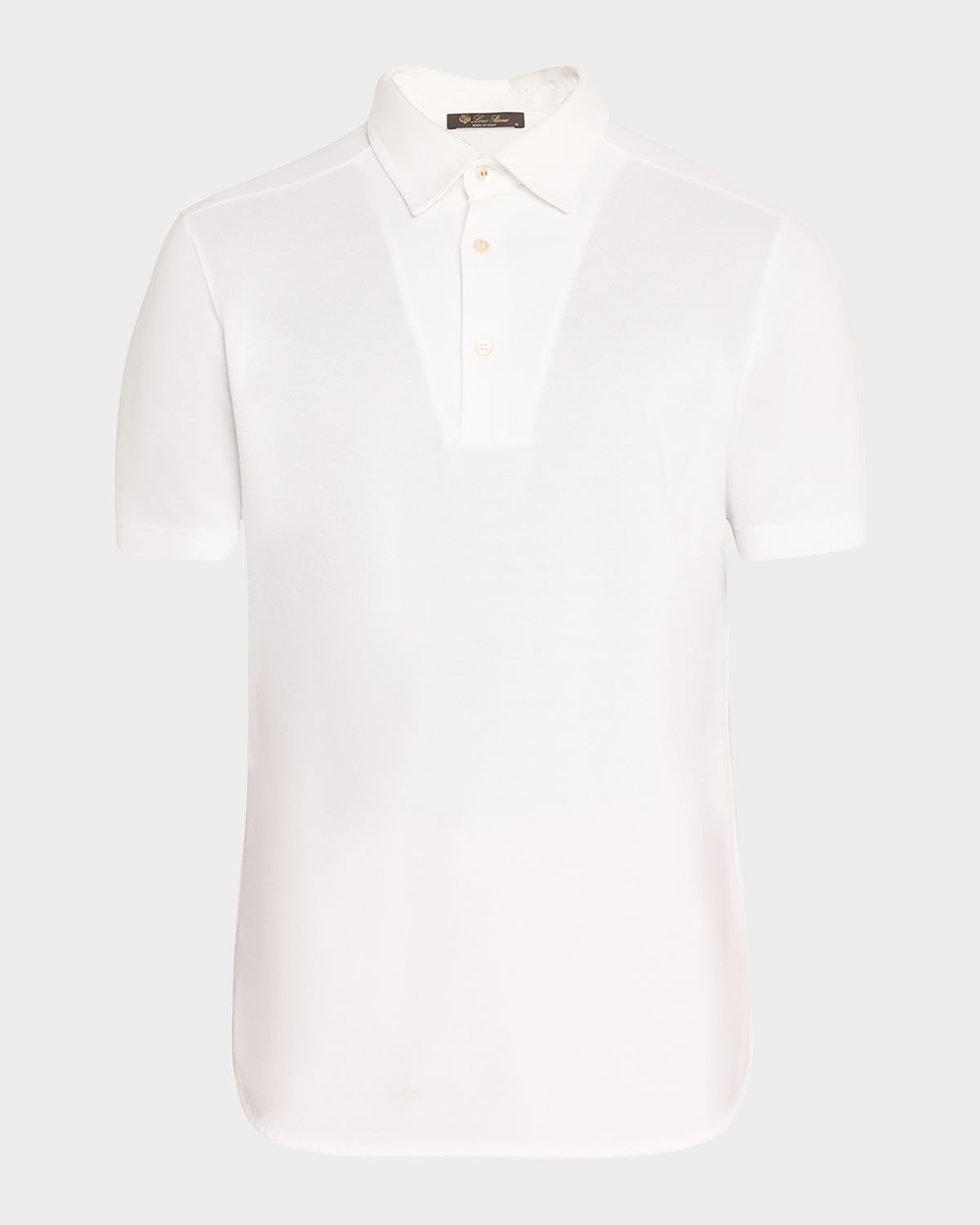Loro Piana Men 's Cotton Pique Polo Shirt