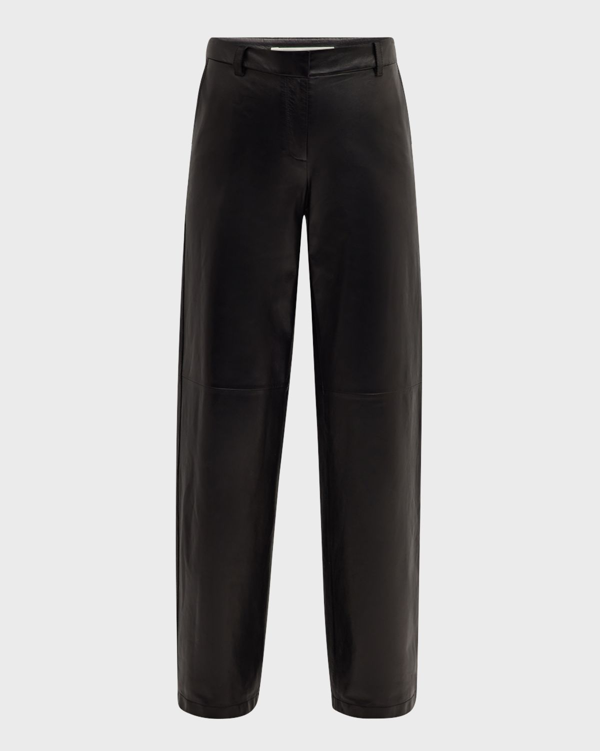 Lafayette 148 New York Sullivan Straight-Leg Nappa Leather Pants