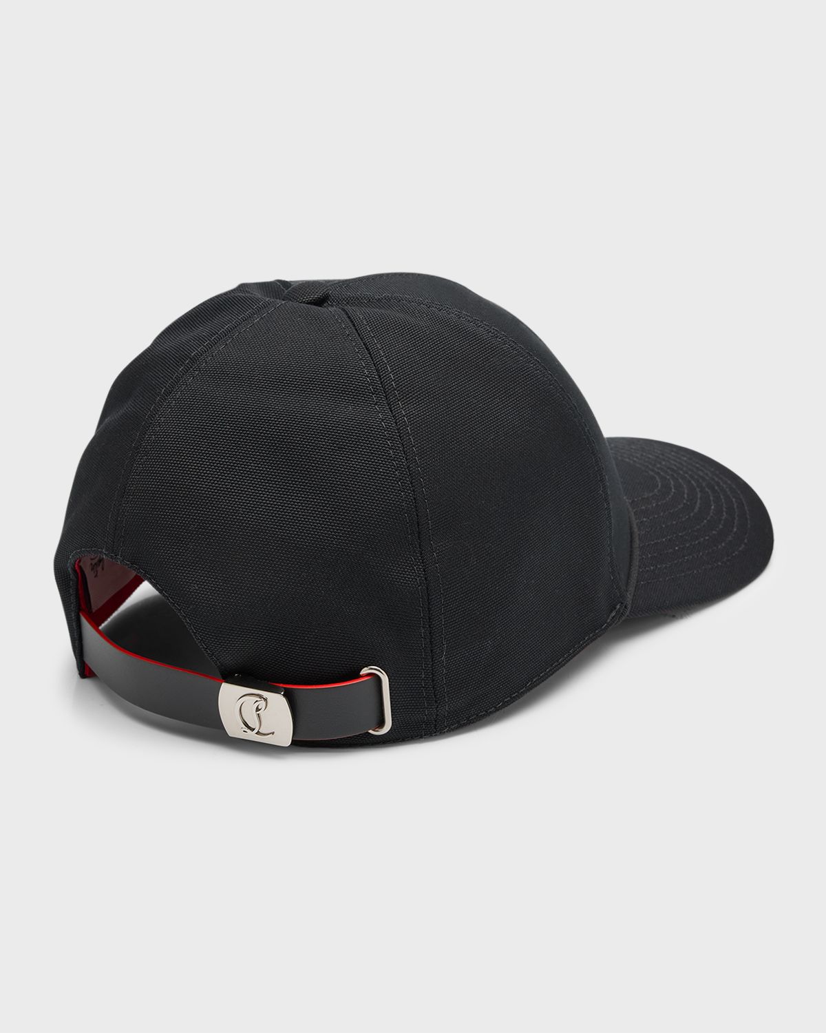 Christian Louboutin Men 's Mooncrest Embroidered Baseball Hat