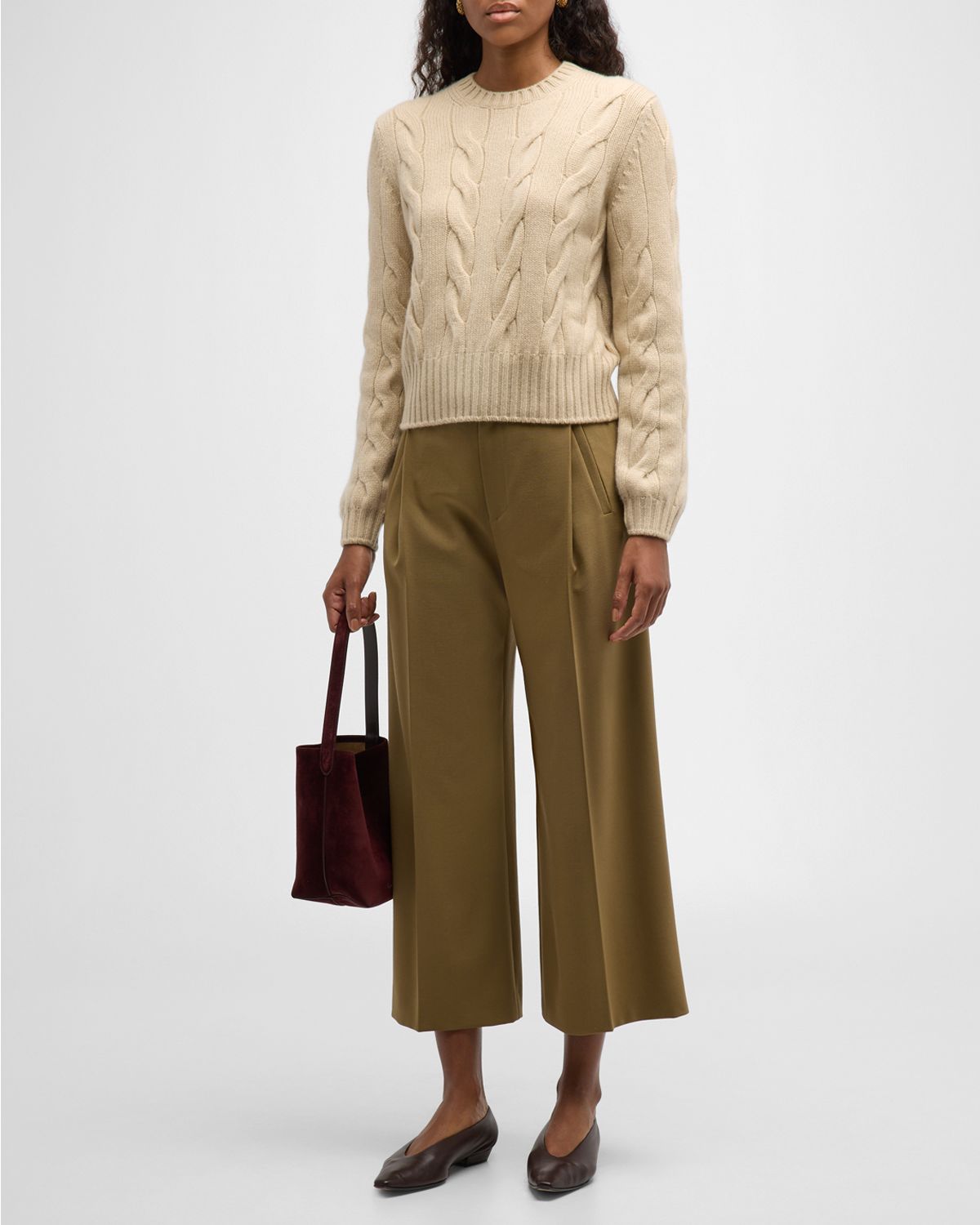 Loro Piana Napier Cashmere Cable-Knit Sweater