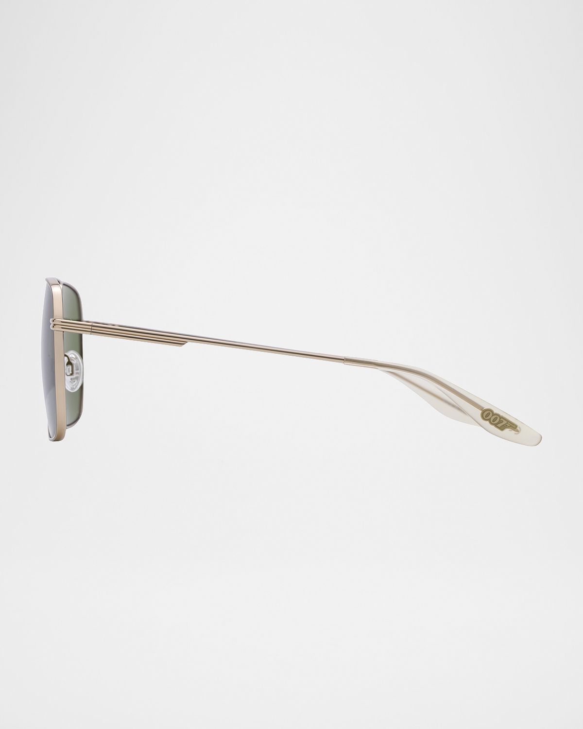Barton Perreira x 007 Men 's Royale Double-Bridge Titanium Aviator Sunglasses