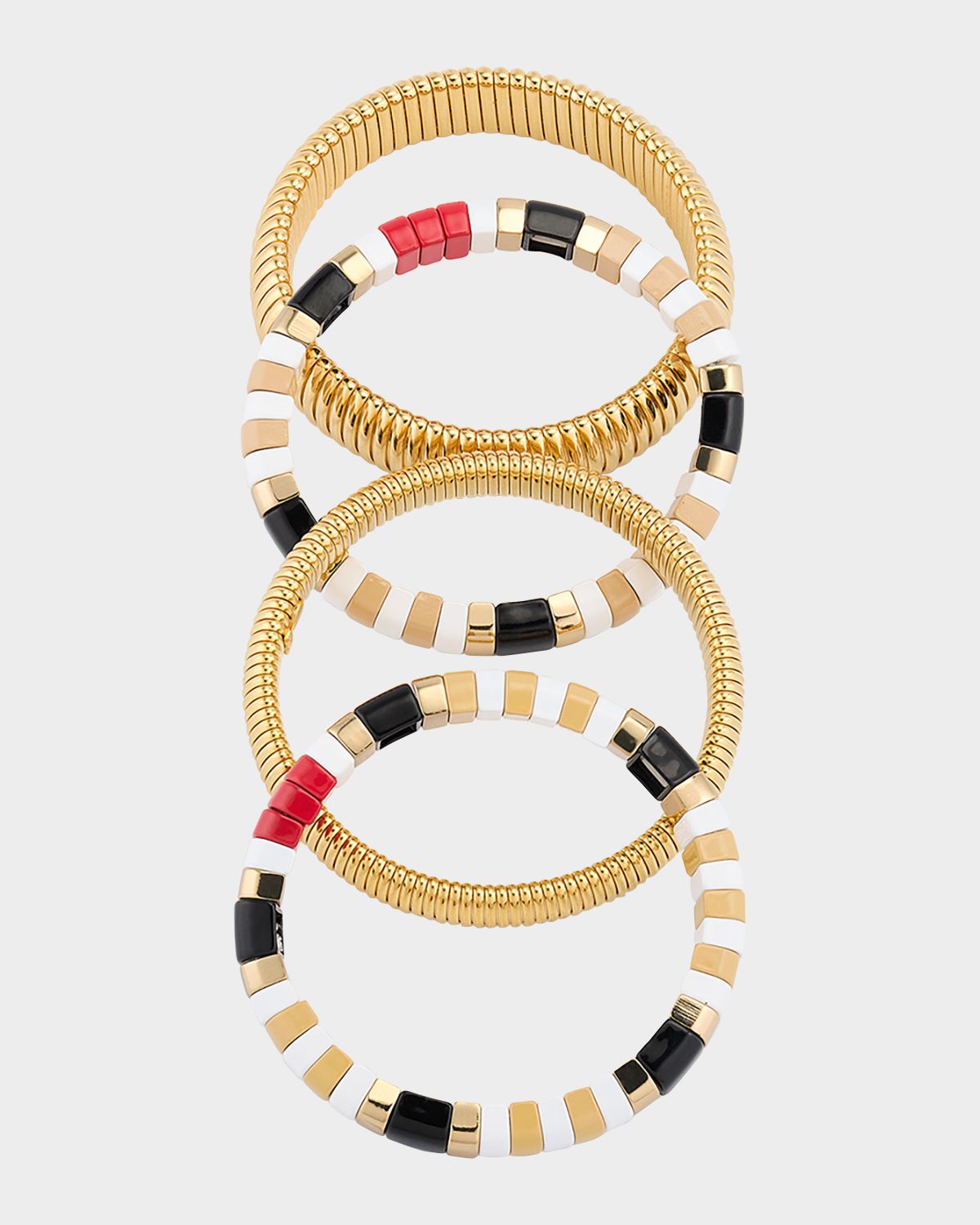 Ben-Amun The London Stack Cobra Bracelets, Set of 4