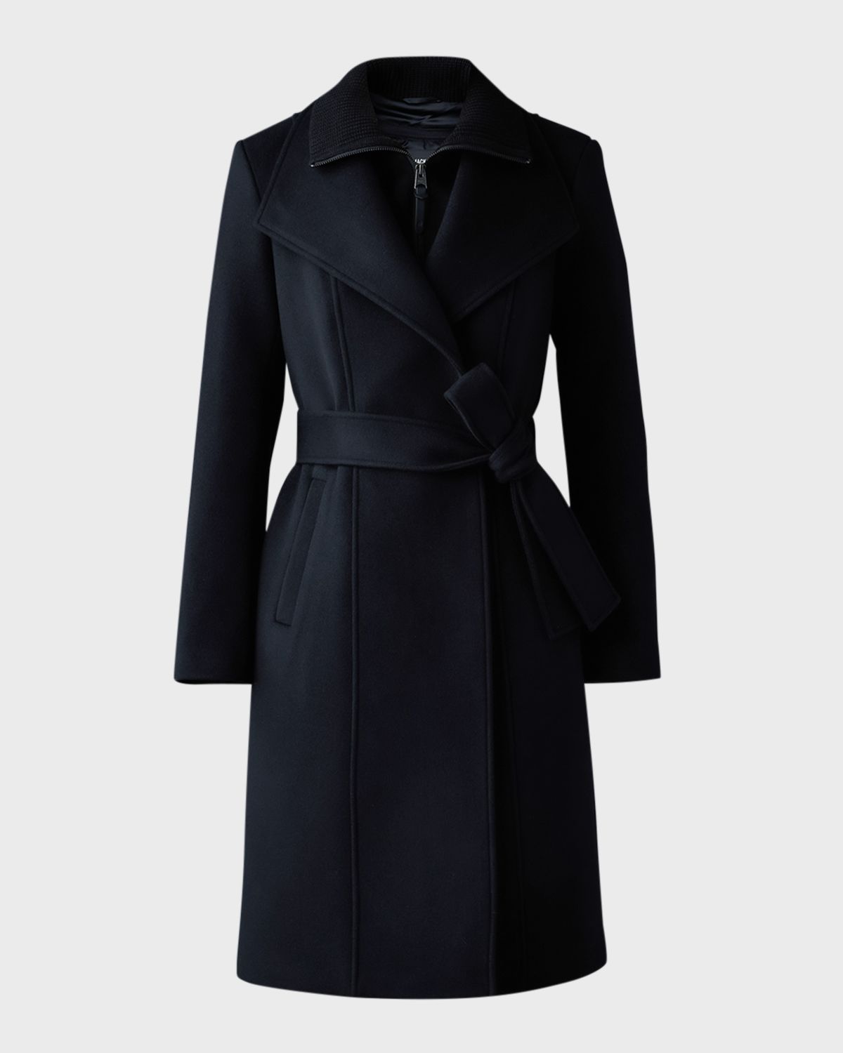 Mackage Norita Double-Face Belted Wool Coat