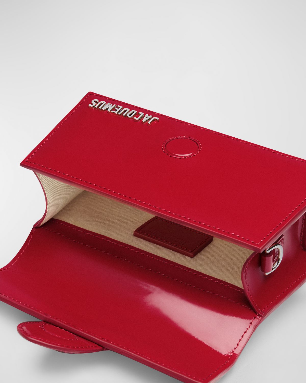 Jacquemus Le Bambino Patent Top-Handle Bag