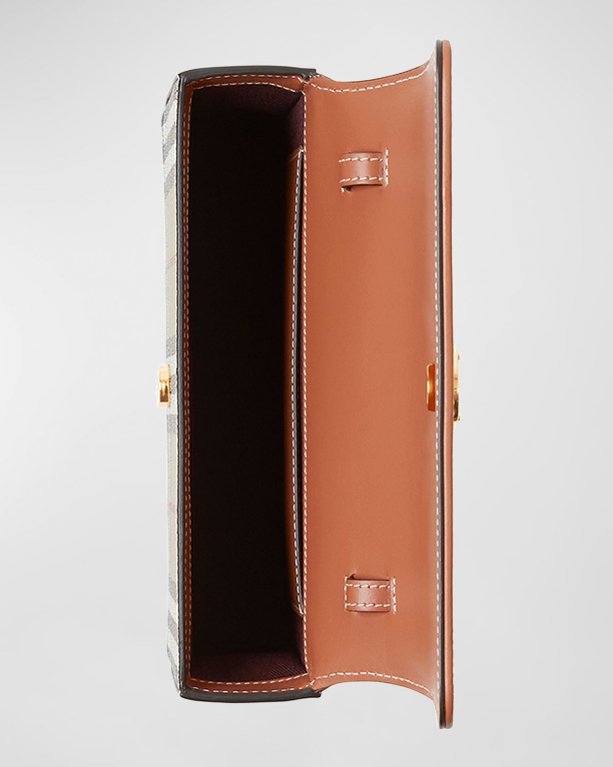 Burberry Hampshire Check Flap Crossbody Bag