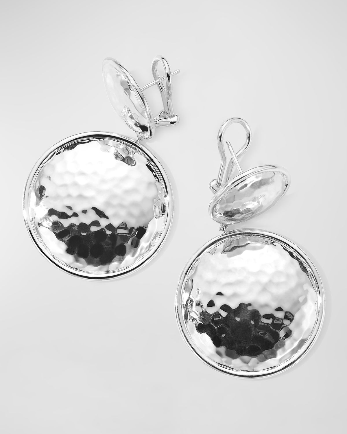 Ippolita Large Snowman Clip Earrings in Sterling Silver