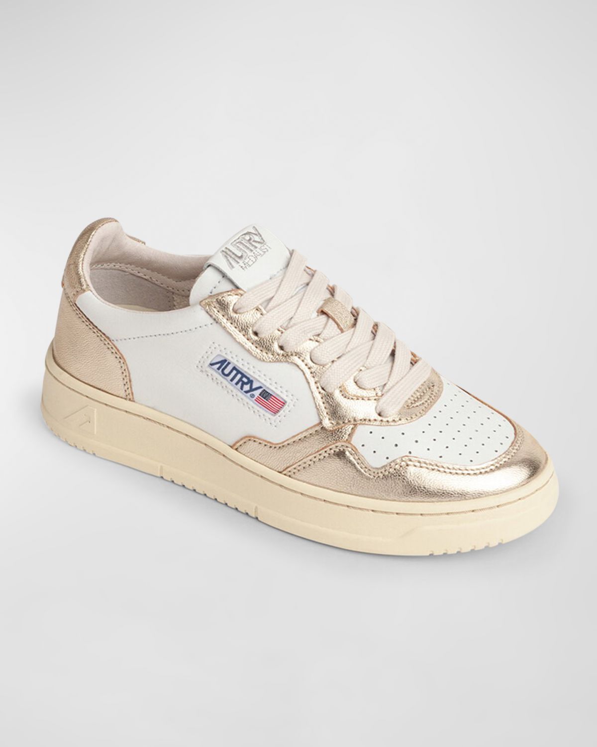 AUTRY Medalist Low-Top Bicolor Leather Sneakers