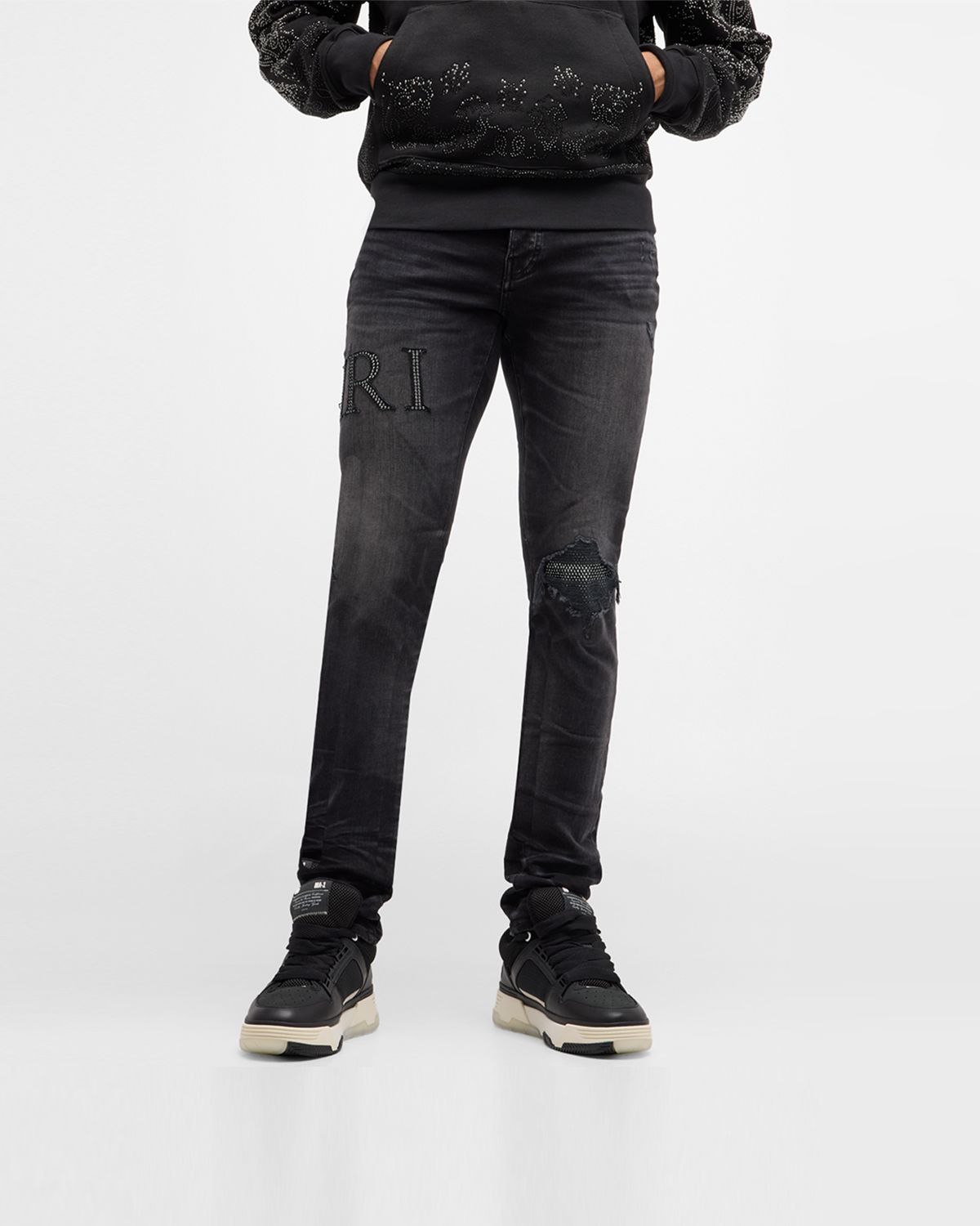 Amiri Men 's MA-1 Platform Skate Sneakers