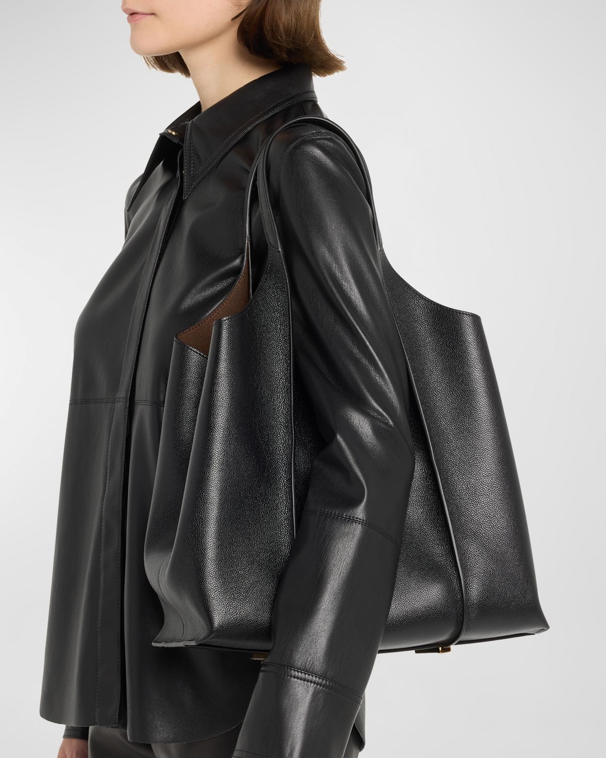 Tod 's Medium Leather T Timeless Tote Shopping Bag