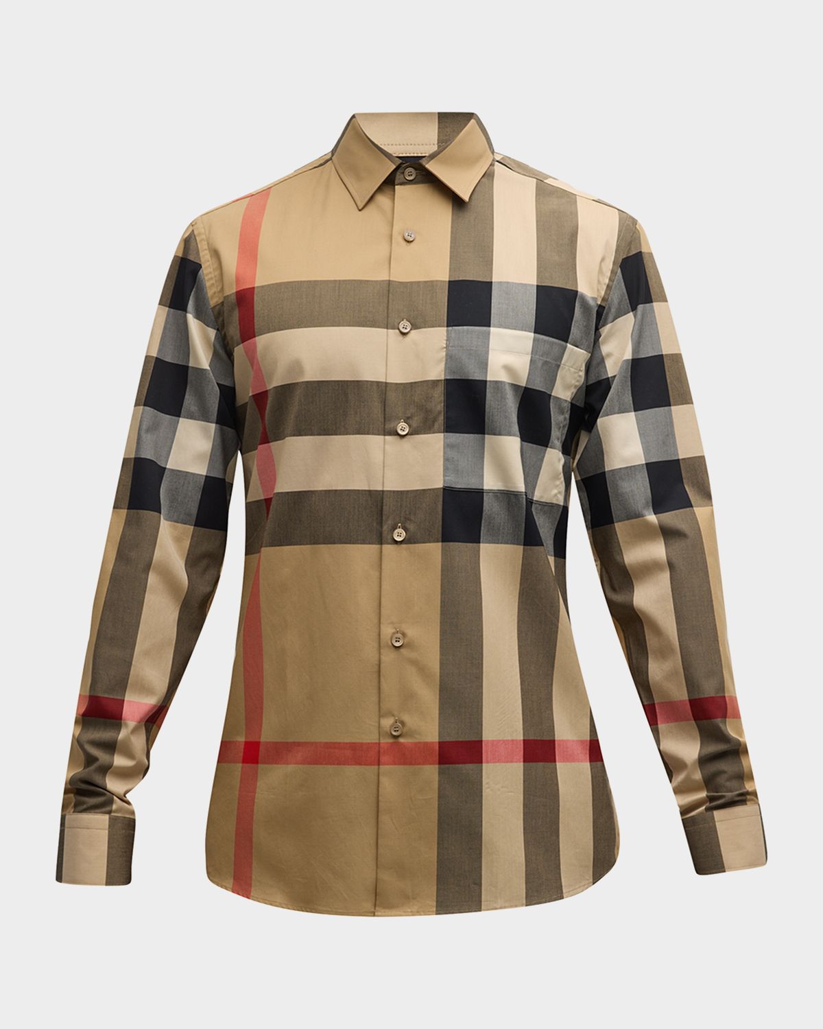 Burberry Men 's Summerton Check Sport Shirt