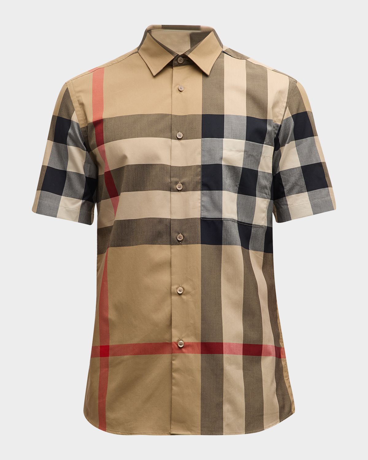 Burberry Men 's Summerton Check Sport Shirt