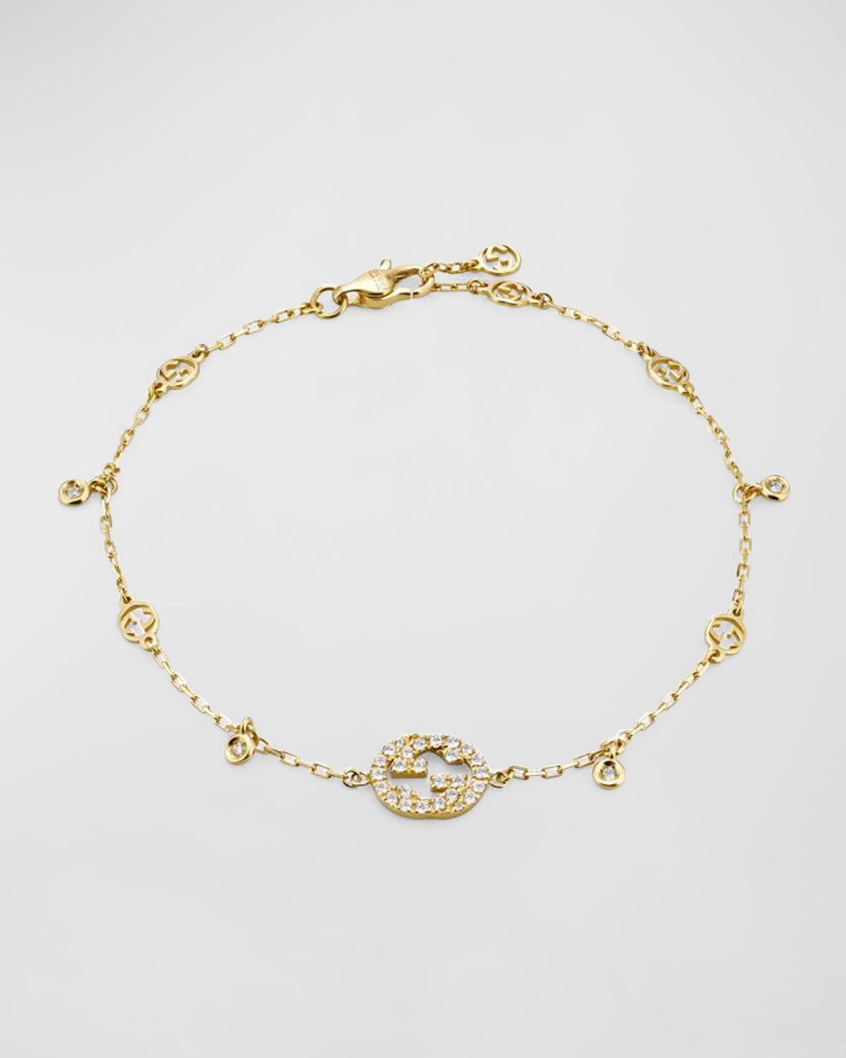 Gucci Diamond Interlocking G Charm Bracelet