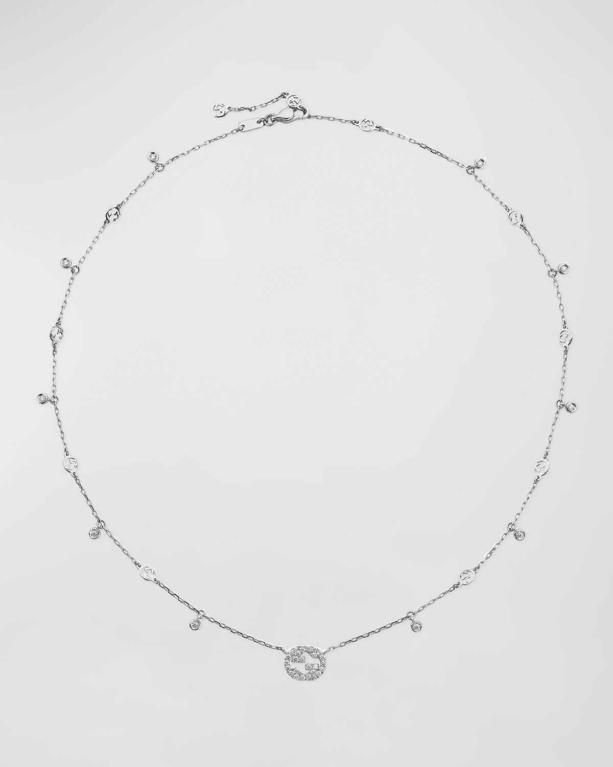 Gucci Diamond Interlocking G Charm Necklace