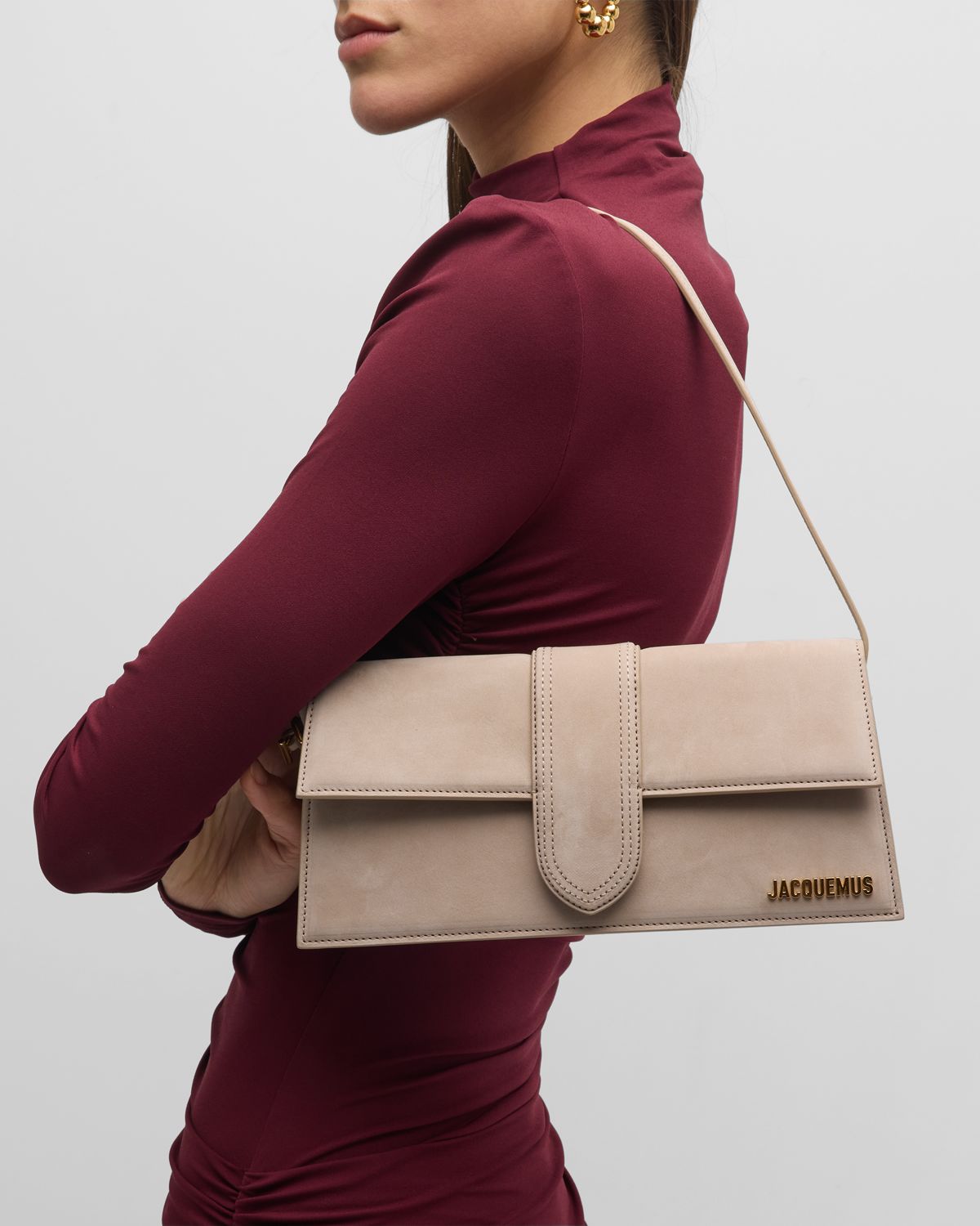 Jacquemus Le Bambino Long Leather Shoulder Bag