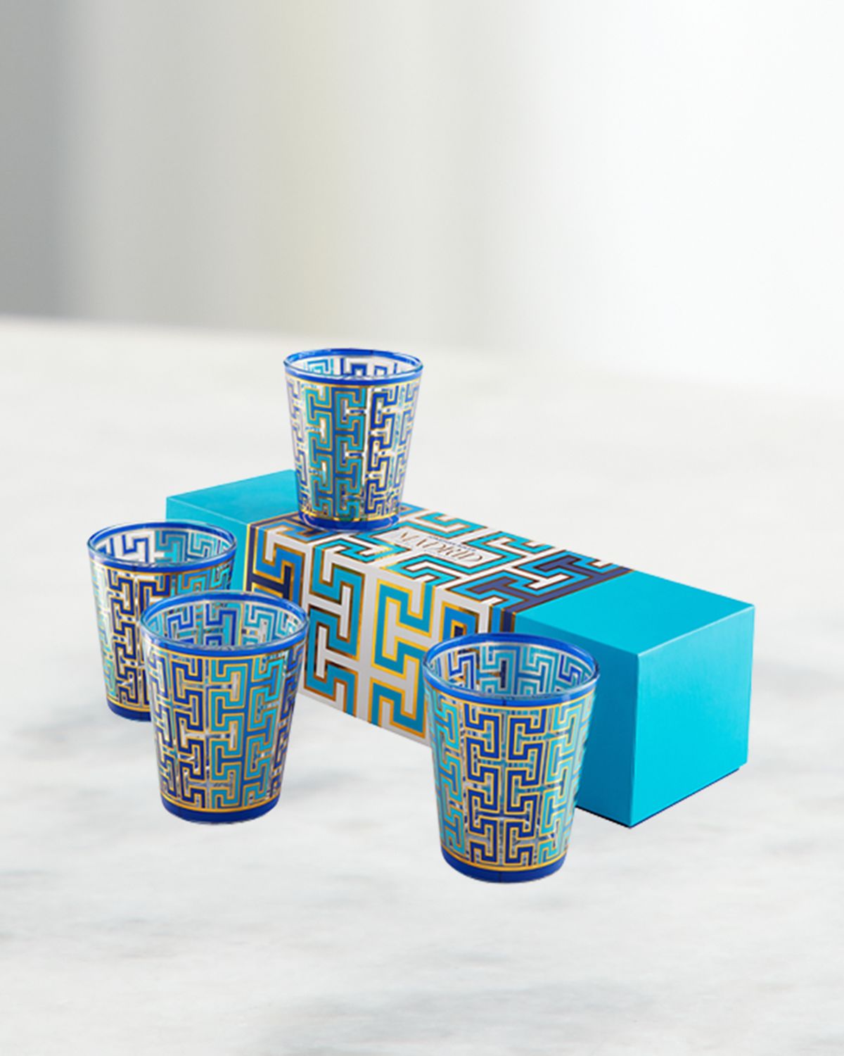Jonathan Adler Madrid Boxed Glasses, Set of 4