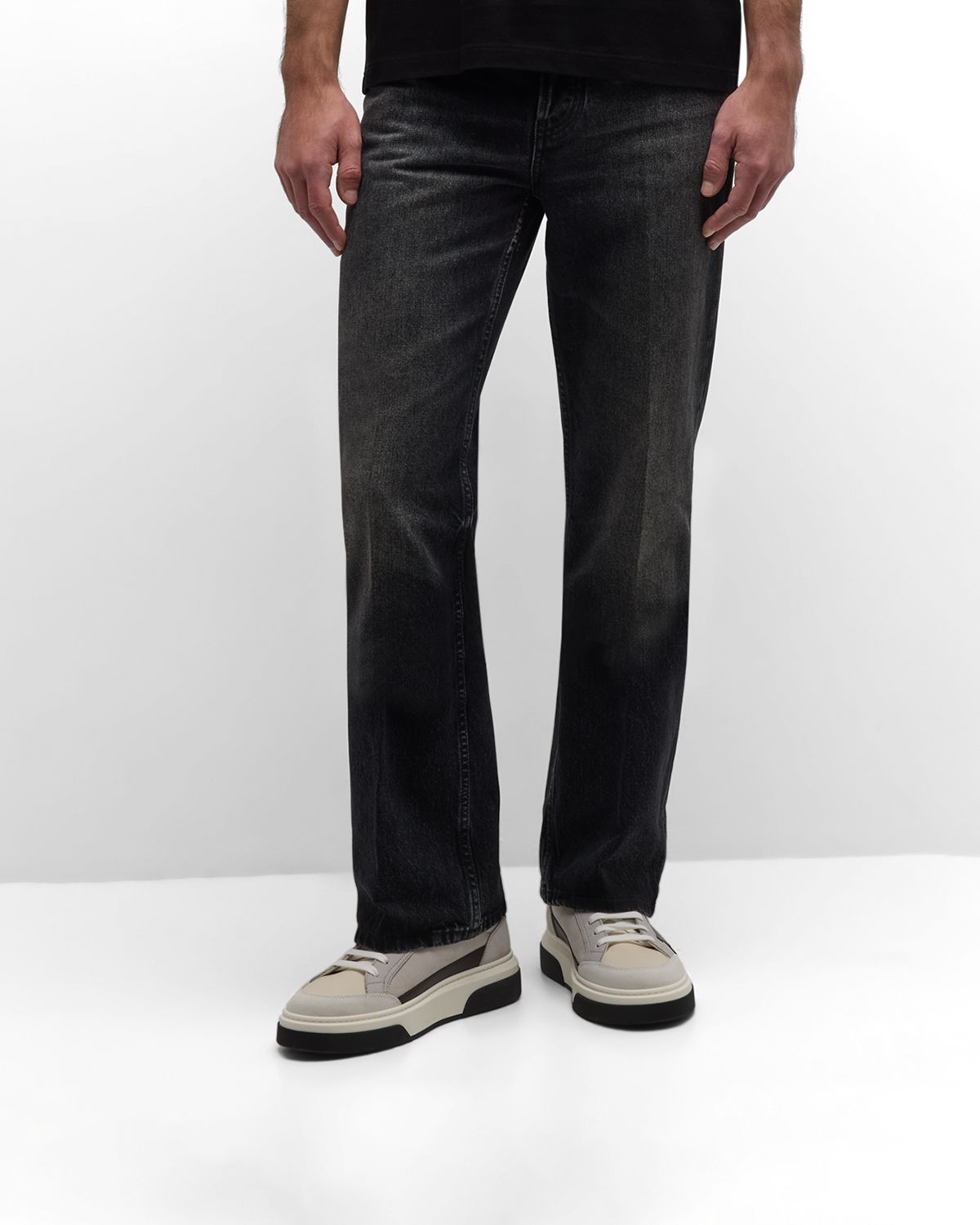 Ferragamo Men 's Cassina Gancini Leather Low-Top Sneakers