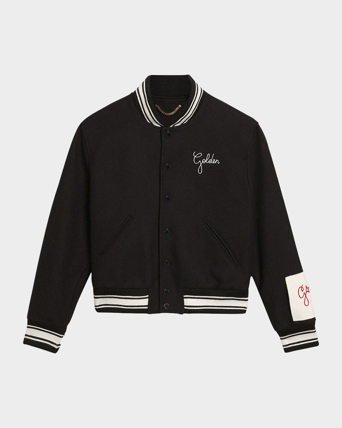 Golden Goose Men 's Embroidered Compact Bomber Jacket