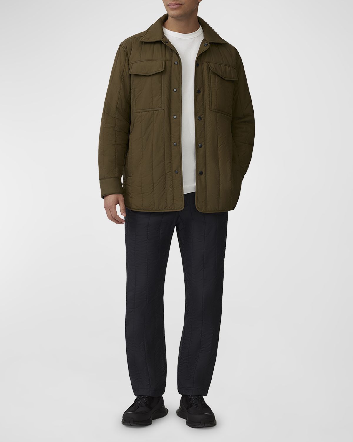 Canada Goose Men 's Quilted Black Label Overshirt