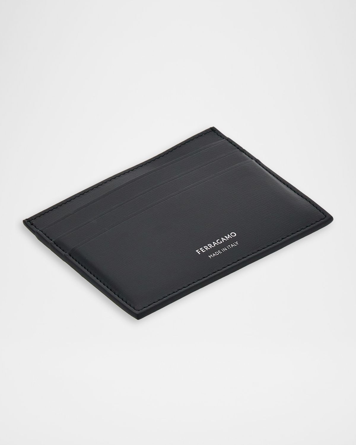 Ferragamo Men 's Slim Leather Card Holder