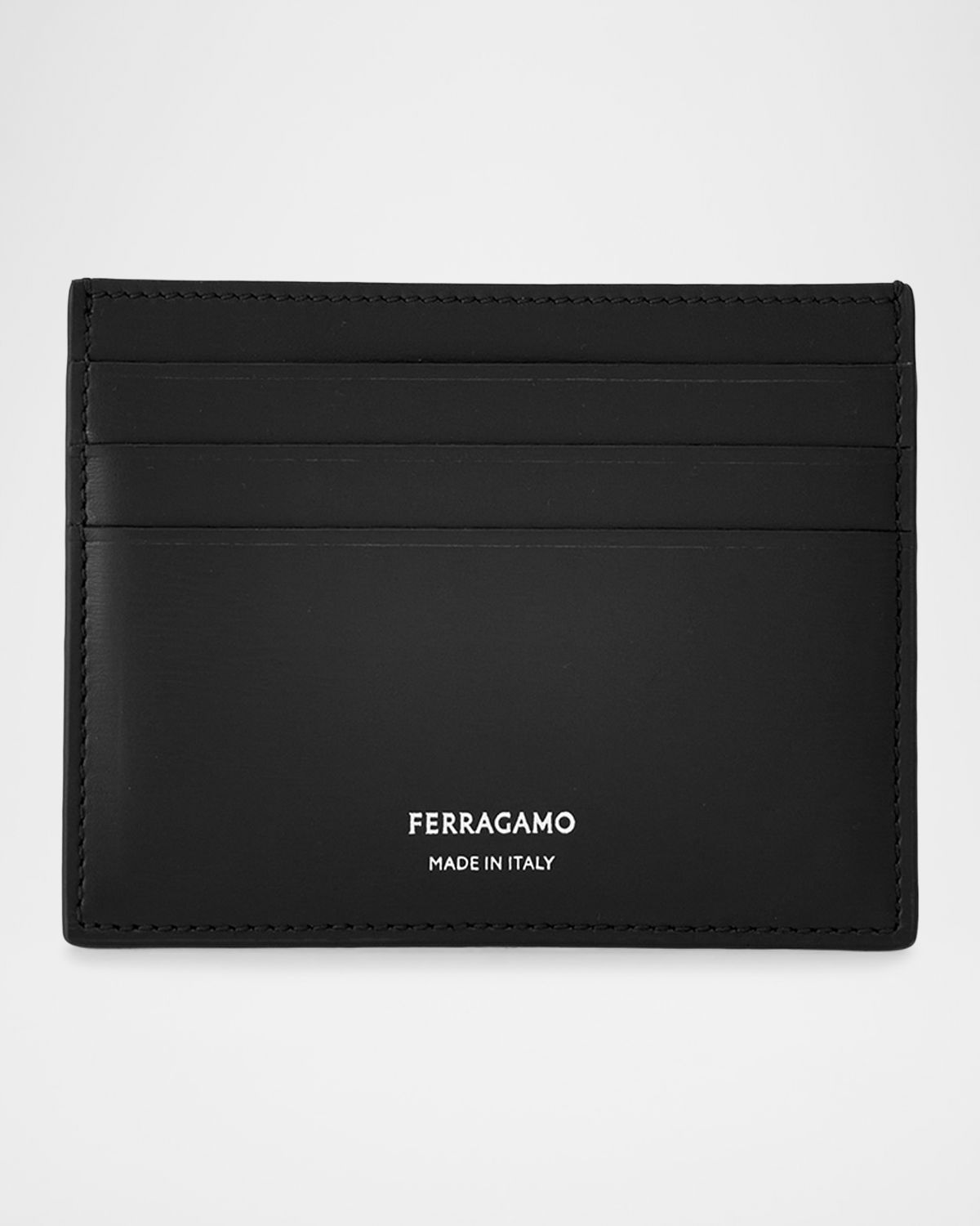 Ferragamo Men 's Slim Leather Card Holder | Thumbnail 6 Ferragamo Men 's Slim Leather Card Holder | Thumbnail 6