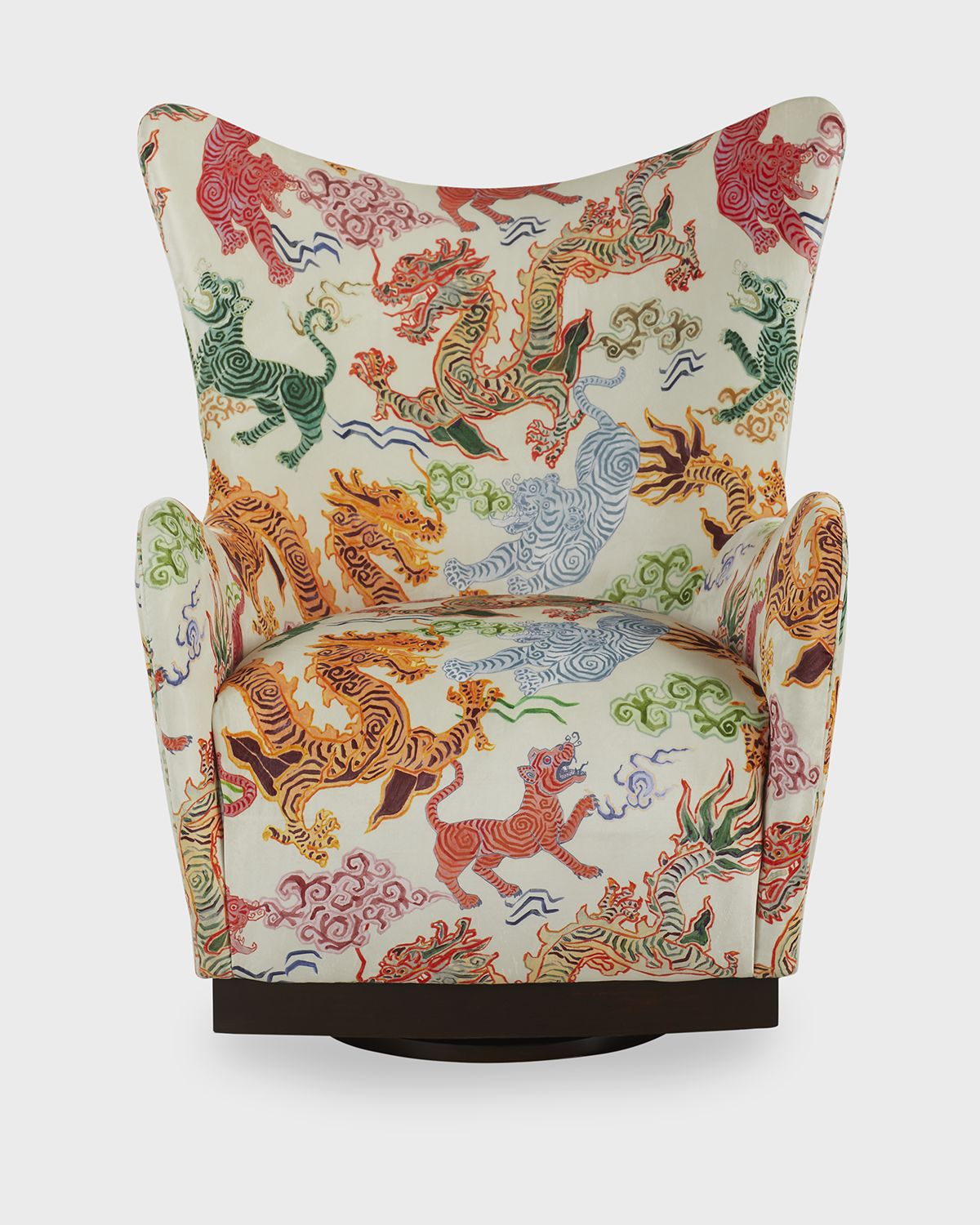 Massoud Hassanne Swivel Wing Chair