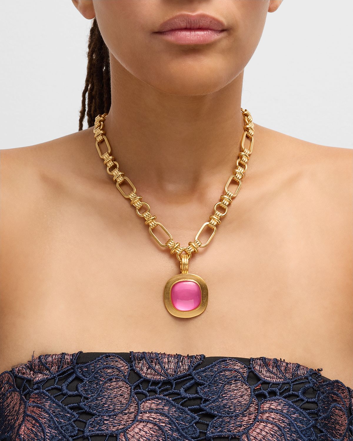 Dina Mackney Pippa Pink Pendant Necklace