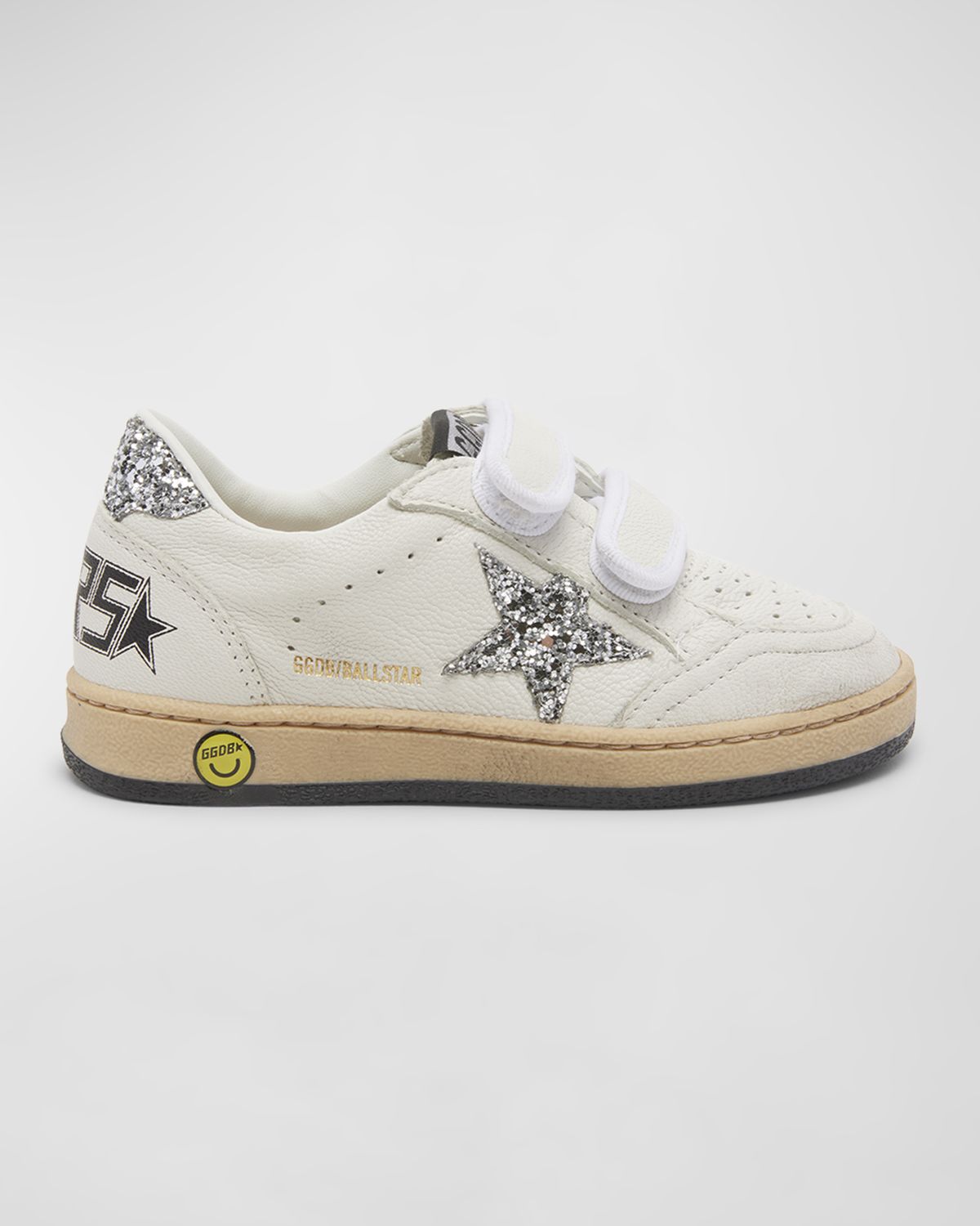 Golden Goose Girl 's Ballstar Glitter Dual-Grip Sneakers, Kids