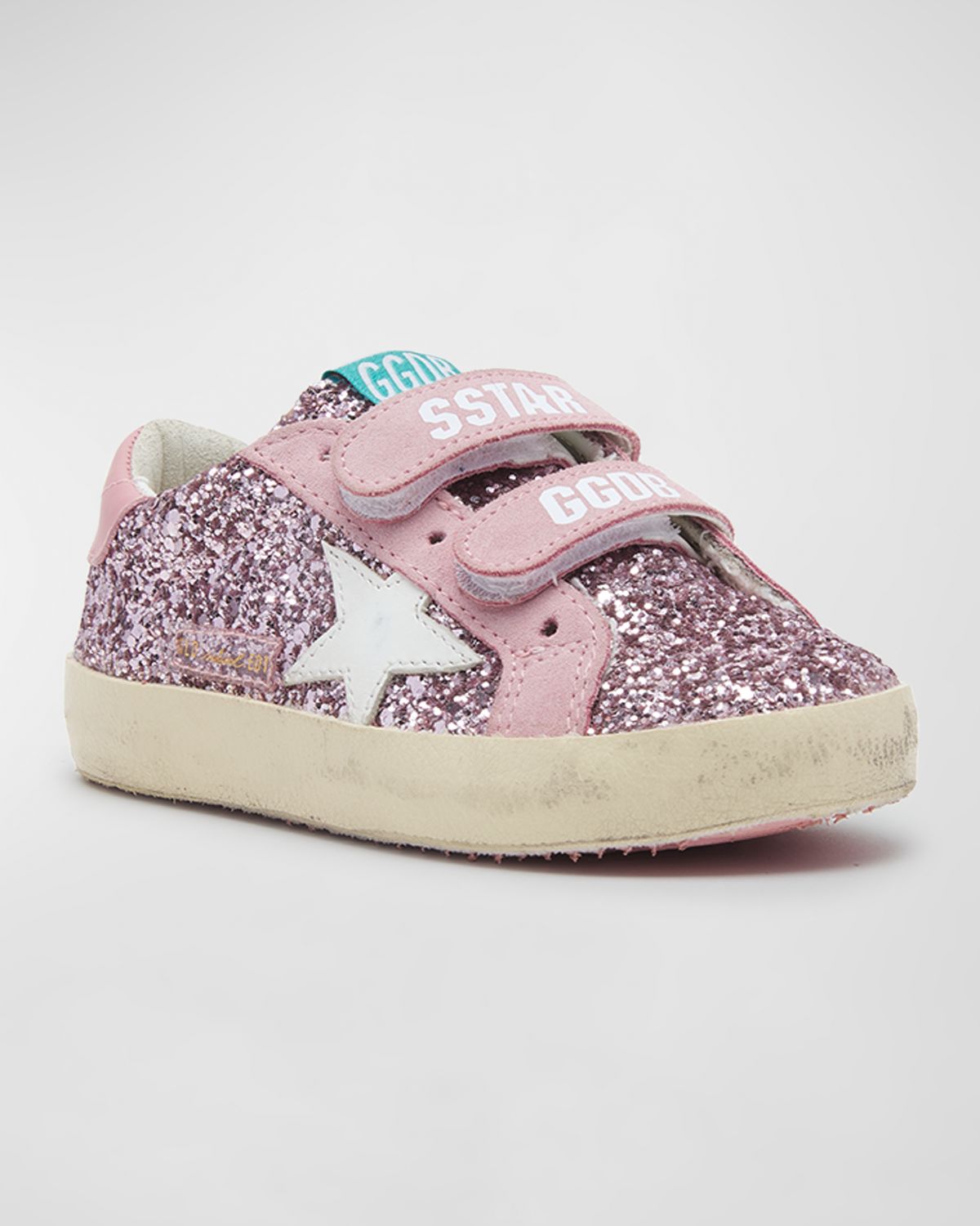 Golden Goose Girl 's Old School Glitter Dual-Grip Sneakers, Kids | Thumbnail 5 Golden Goose Girl 's Old School Glitter Dual-Grip Sneakers, Kids | Thumbnail 5