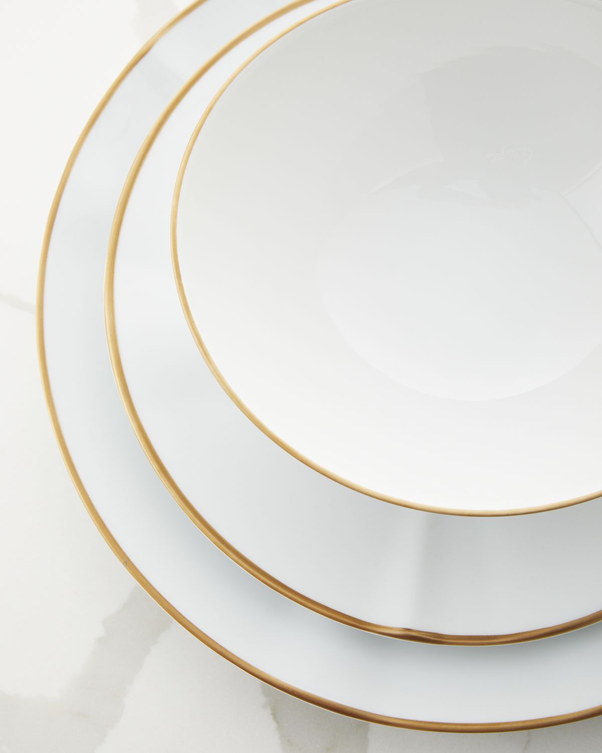 Neiman Marcus Gold Rim 12-Piece Dinnerware Set
