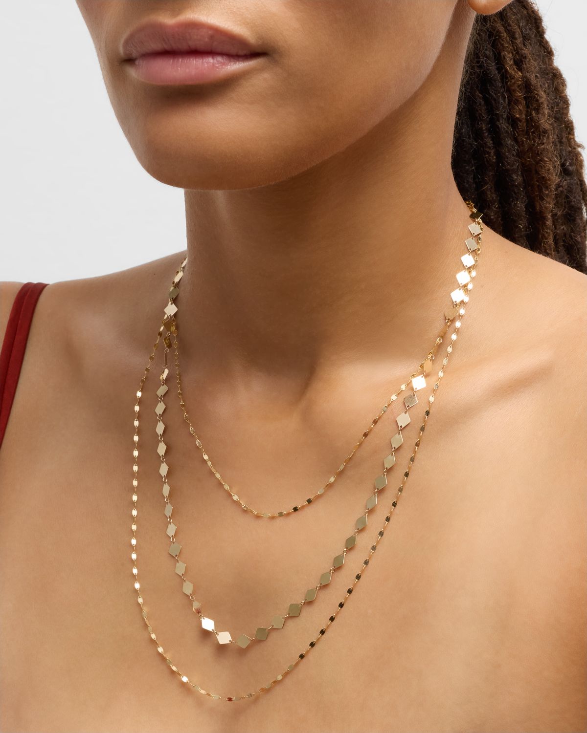 LANA Laser Kite Remix 3-Strand Necklace